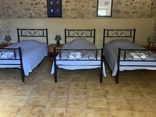 La chambre à trois lits simples de Lou Cantou